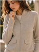 Veste en maille zippée avec poches