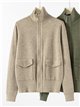 Veste en maille zippée avec poches