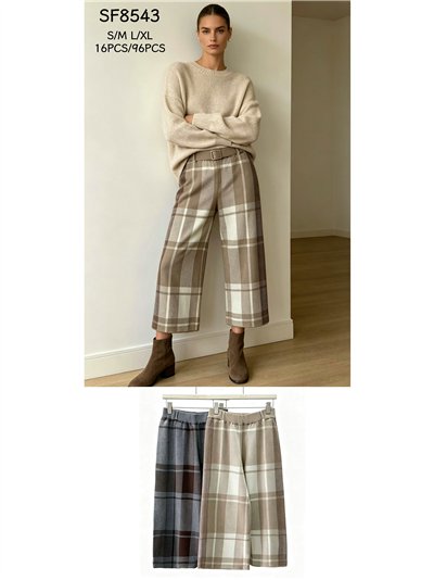 Culotte en maille à carreaux 2