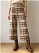 Pantaloni culotte a maglia a quadri