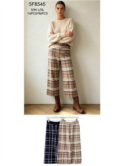 Karierte Strickculottes 2