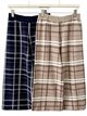 Pantaloni culotte a maglia a quadri