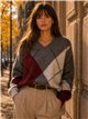 Jersey de rombos cuello pico
