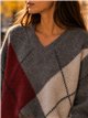 Jersey de rombos cuello pico