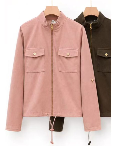 Samtjacke mit Taschen