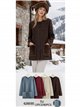 Cardigan con tasche in pelliccia