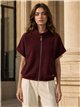 Giacca corta in maglia con collo alto