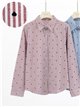 Camisa de rayas mini corazoncitos