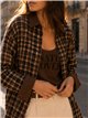 Conjunto camisa cuadros detalles efecto ante y top