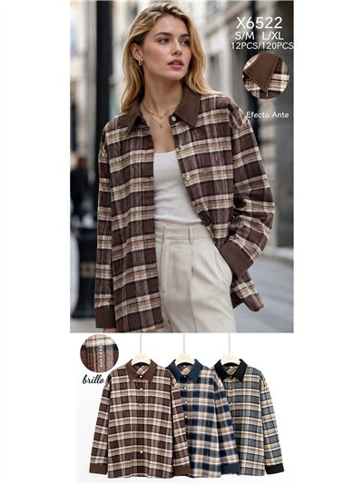Camisa cuadros detalles efecto ante 2