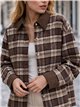 Camisa cuadros detalles efecto ante