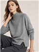 Jersey cuello alto aberturas