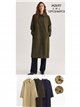 Trench lungo minimalista
