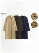 Trench lungo minimalista