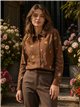Camisa algodón flores bordadas