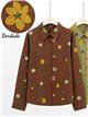 Camisa algodón flores bordadas