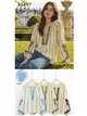 Blusa listrada bordada