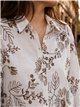 Camisa bordada com flores