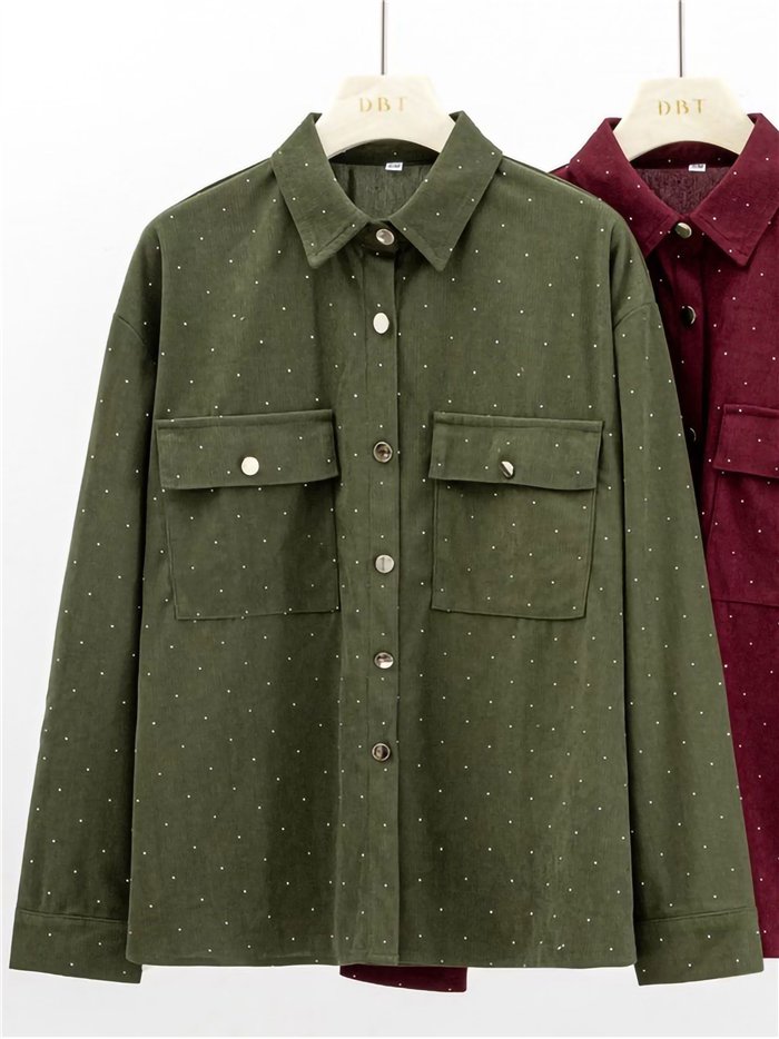 Camisa terciopelo brillo