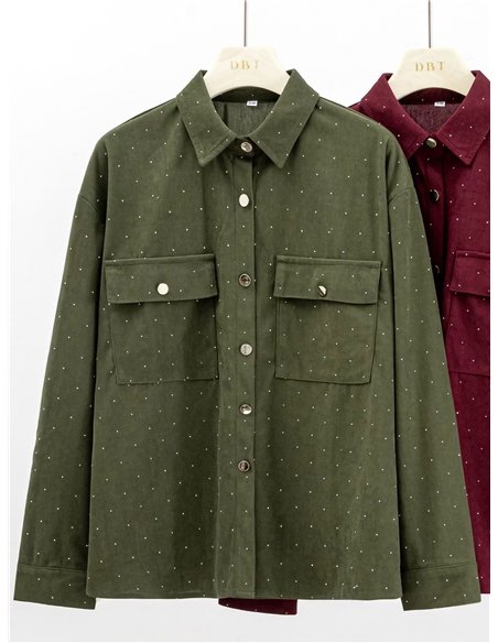 Camisa terciopelo brillo