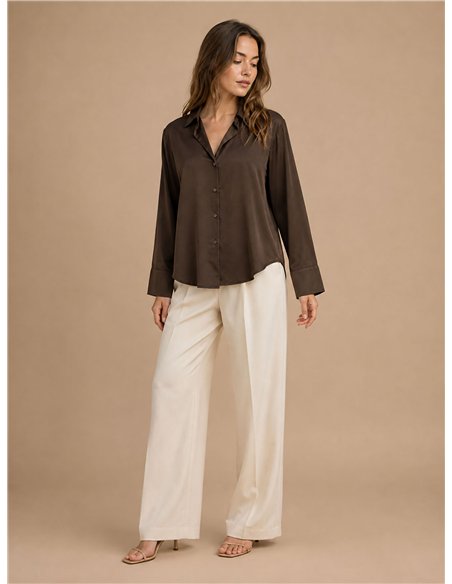 Camisa fluida efecto seda
