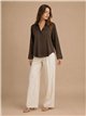 Camisa fluida efecto seda