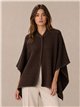 Poncho de punto botón
