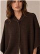 Poncho de punto botón