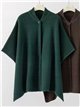 Poncho de punto botón
