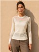 Jersey semitransparente de rayas