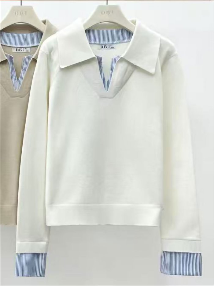 Jersey cuello polo detalles de rayas