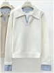 Jersey cuello polo detalles de rayas
