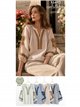 Blusa de algodón de rayas bordada