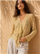 Ruffle front lace blouse