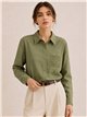Camisa algodón bolsillo bordado
