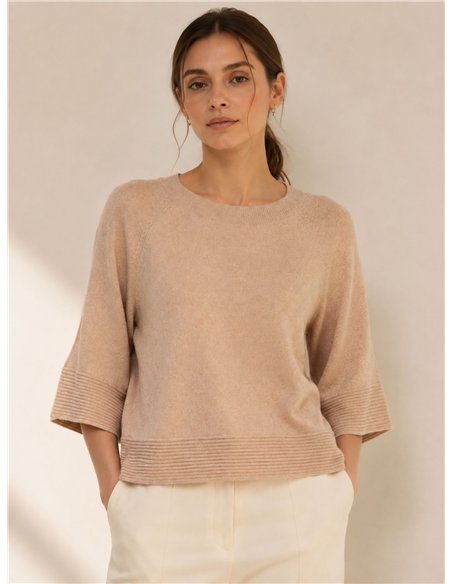 Jersey brillo manga corta