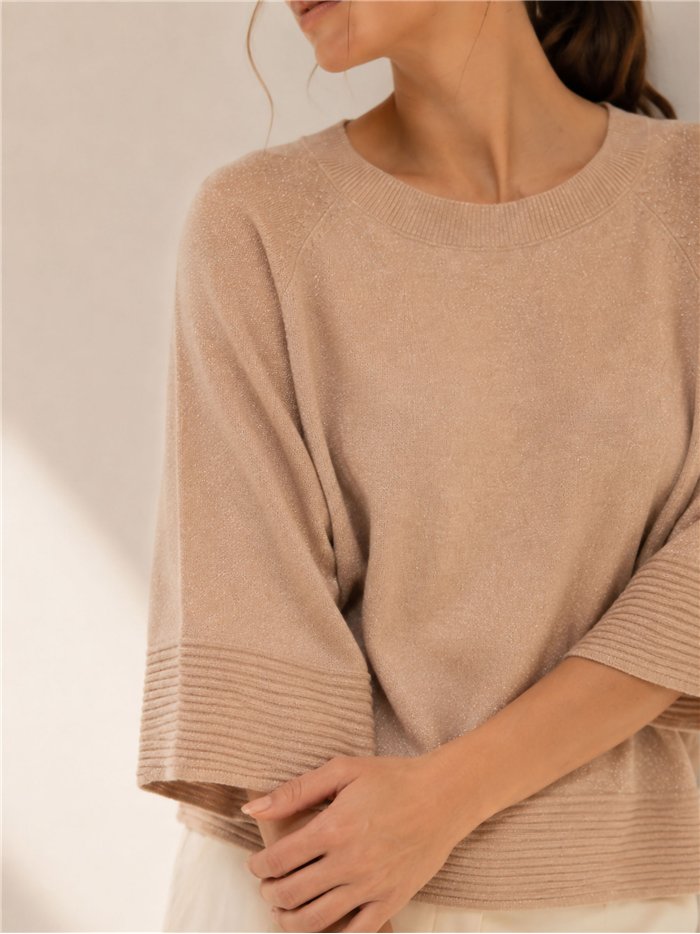 Jersey brillo manga corta