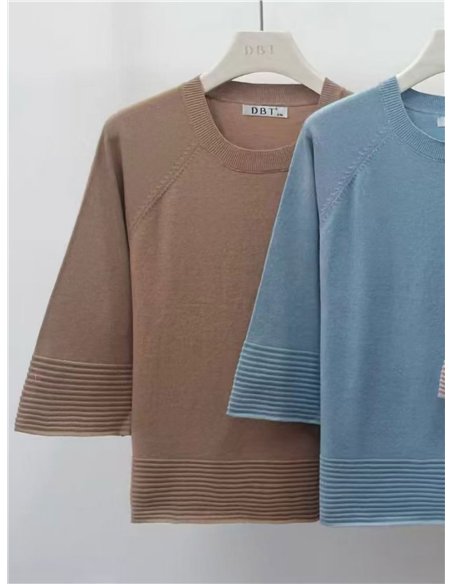Jersey brillo manga corta