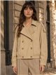 Cropped trench jacket