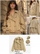 Cropped trench jacket