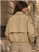Cropped trench jacket