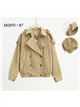Cropped trench jacket
