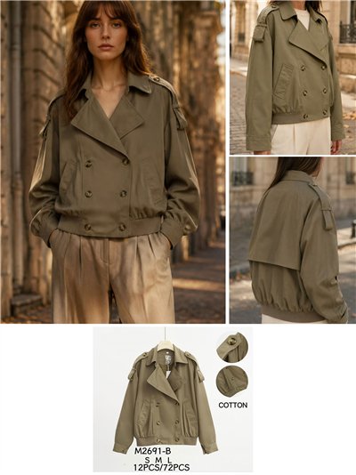 Cropped trench jacket 2