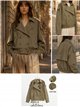 Cropped trench jacket