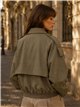 Cropped trench jacket