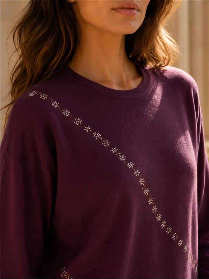 Jersey punto detalle strass