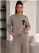 Conjunto jersey corazón y pantalón wide leg