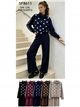 ensemble pull à pois zippé et pantalon large