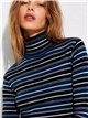 Jersey rayas cuello alto