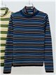 Jersey rayas cuello alto